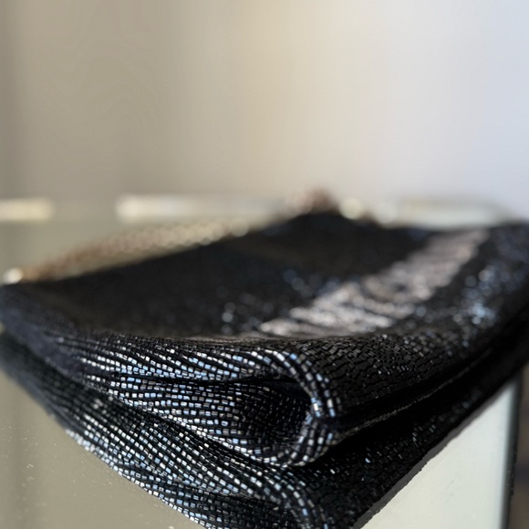 Like new JIMMY CHOO Callie Black And Gold I Want Choo Beaded Clutch Bag $1,995 - Picture 8 of 14